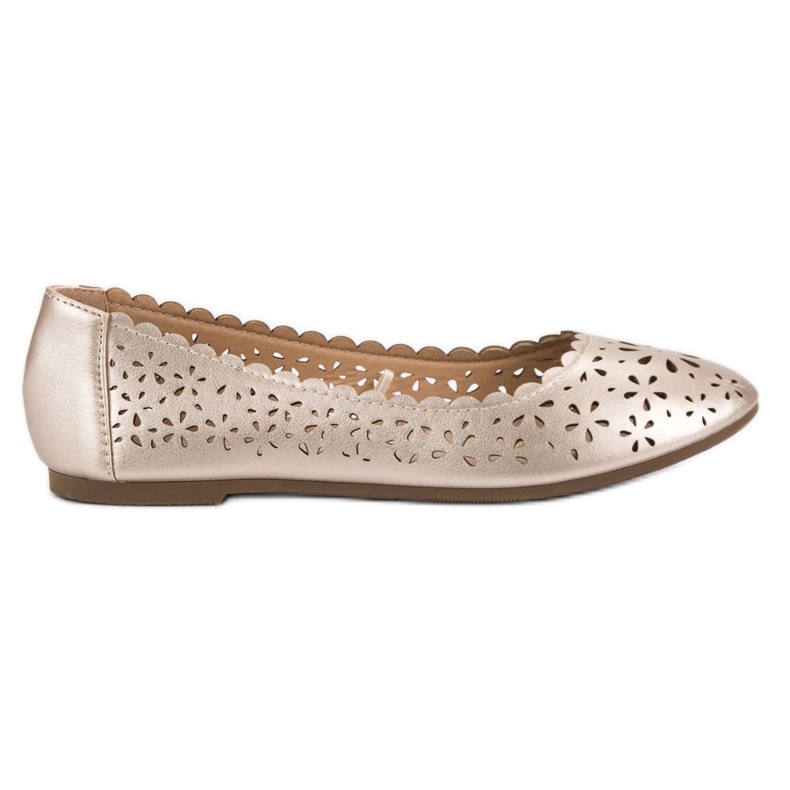VINCEZA ballerine traforate giallo