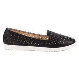 SHELOVET Sneakers Slip On traforate nero