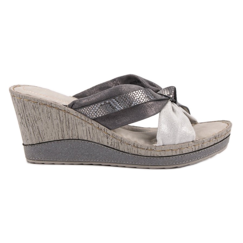 VINCEZA Sandali con Zeppa grigio