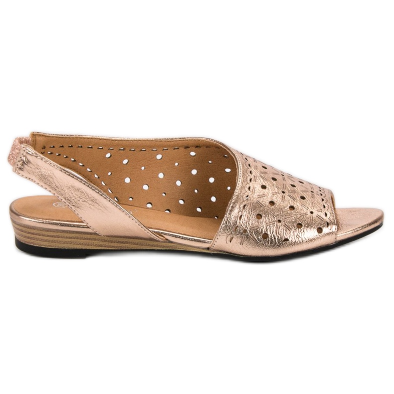 VINCEZA sandali traforati giallo