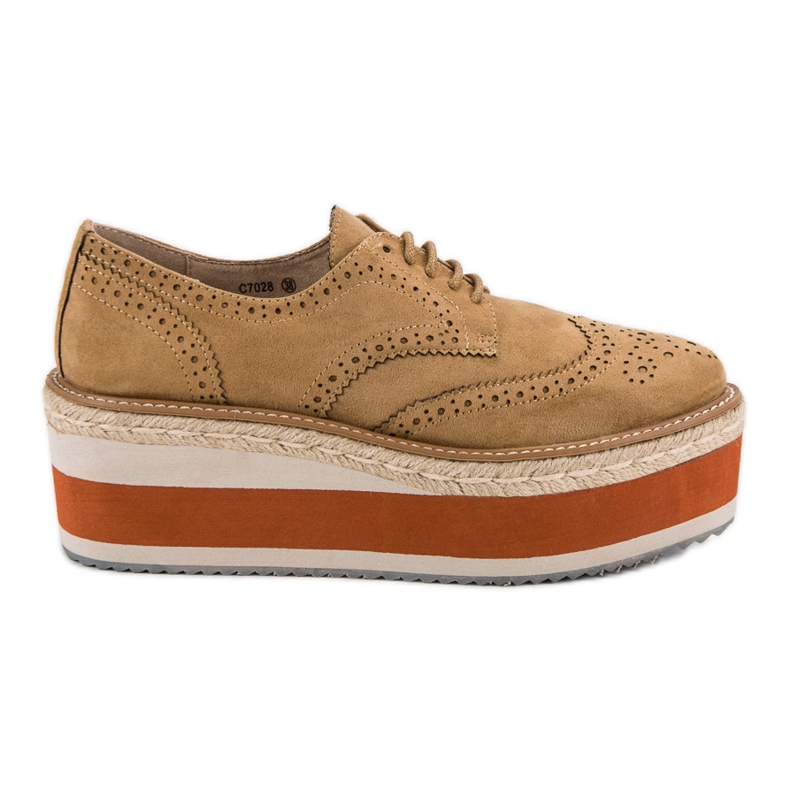 Corina Scarpe con zeppa alla moda marrone