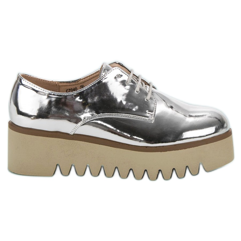 Corina Scarpe argentate con protezione grigio