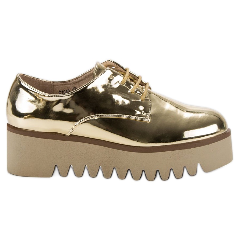 Corina Scarpe brogue dorate con protettore d'oro