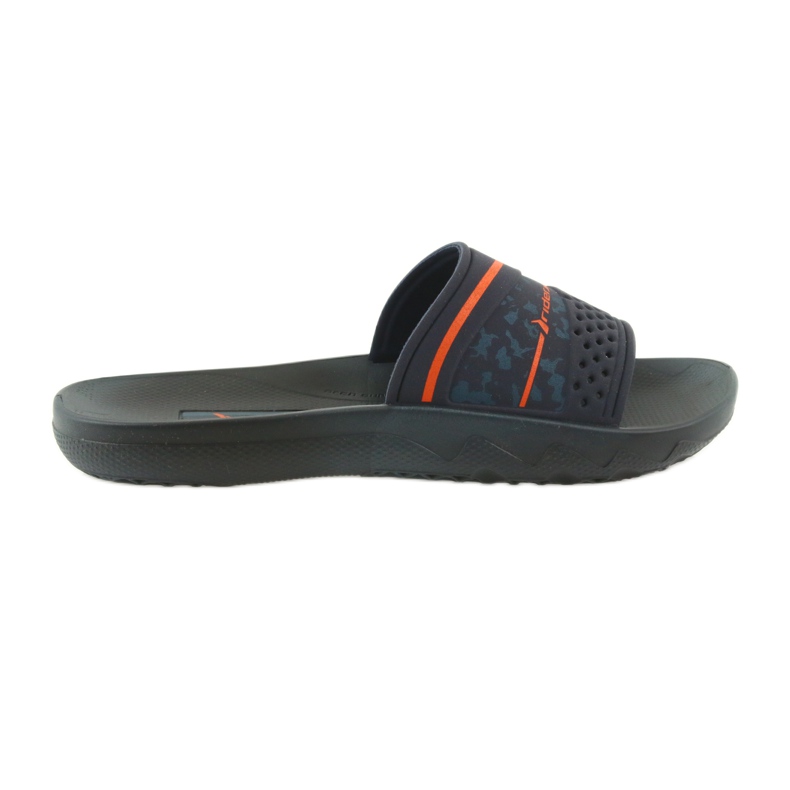 Pantofole da uomo per il tempo libero Rider 82499 blu navy arancia