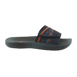 Pantofole da uomo per il tempo libero Rider 82500 blu navy arancia