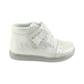 Scarpe per bambini in velcro Ren But 1535 con fiocco argentato argento