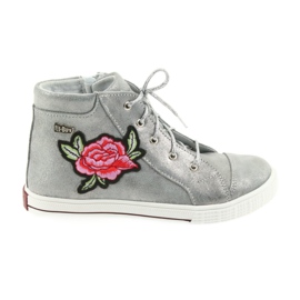 Stivali e scarpe da bambina argento Ren But 4279 d'argento