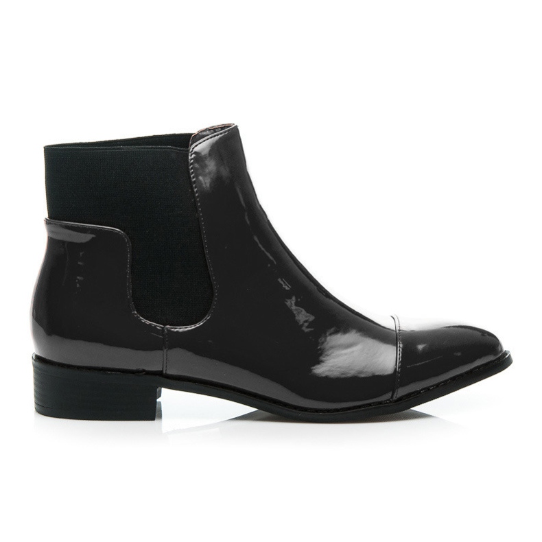 Bestelle Stivaletti Chelsea laccati nero