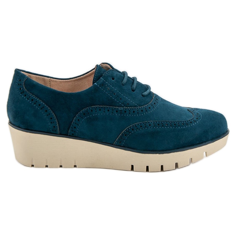 Corina Scarpe con zeppa turchesi blu