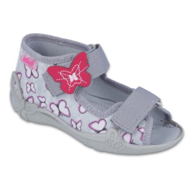 Scarpe per bambini Befado 242P090 viola grigio rosa