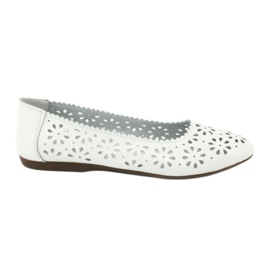 Ballerine bianche traforate Filippo 680 bianco