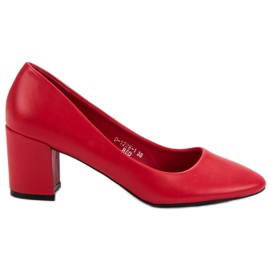 Ideal Shoes Décolleté rosse classiche rosso
