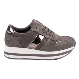 Bestelle Sneakers grigie alla moda grigio