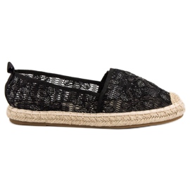 Sweet Shoes Espadrillas di pizzo nero