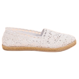 Sweet Shoes Espadrillas di pizzo bianco
