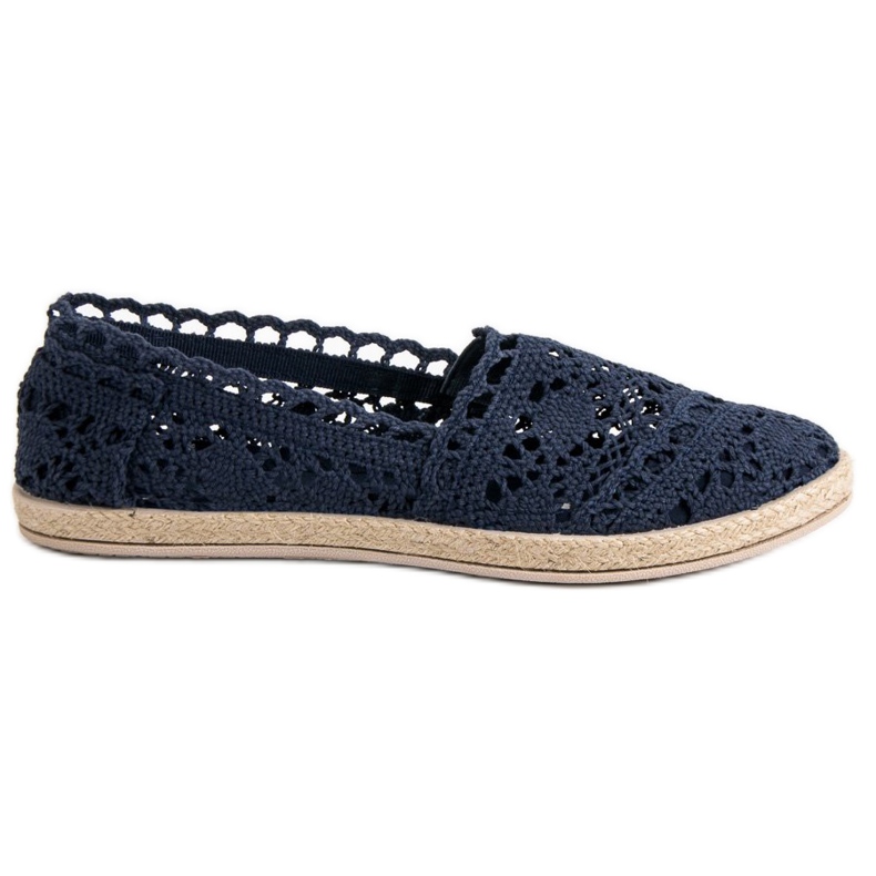 Sweet Shoes Espadrillas in pizzo blu navy