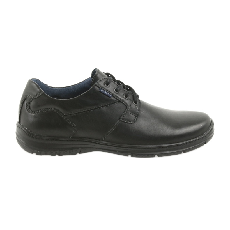 Badura scarpe nere da uomo comfort 3509 nero