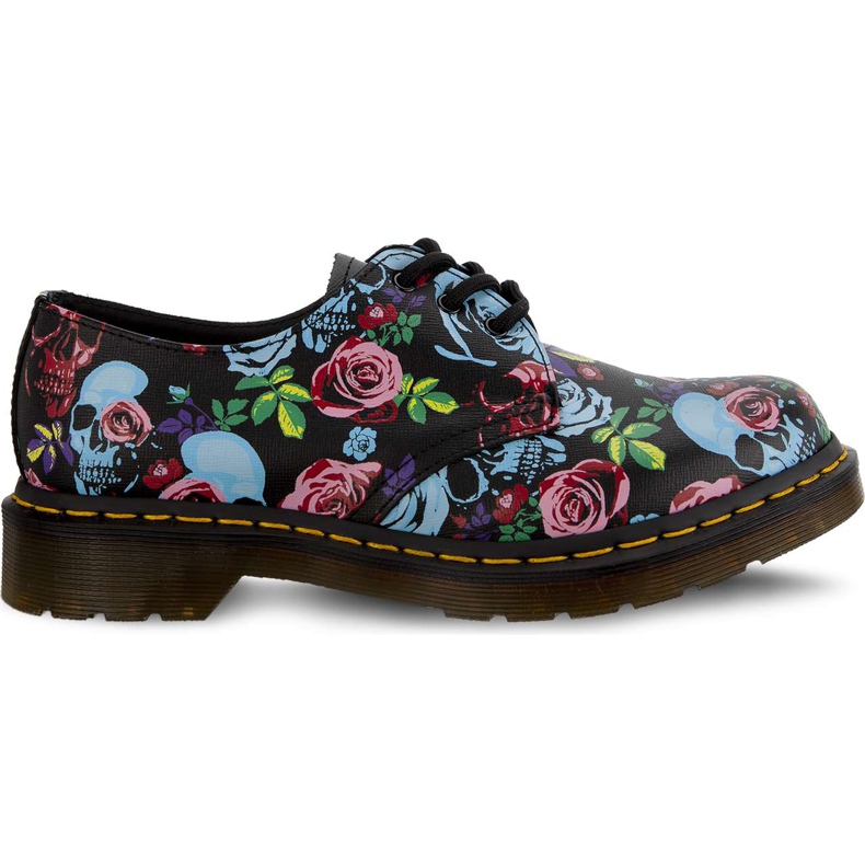 Dr. Martens 1461 Rose Rose di rovescio fantasia rovere multi nero multicolore
