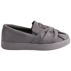 McKey Sneakers in pelle scamosciata senza lacci grigio
