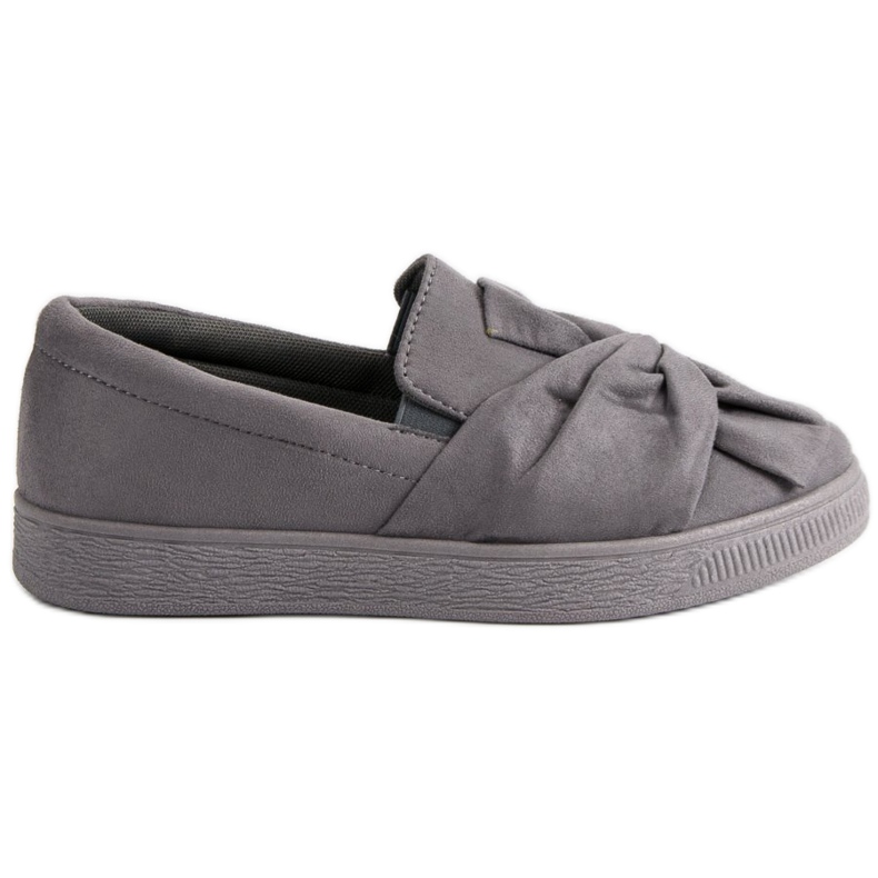 McKey Sneakers in pelle scamosciata senza lacci grigio