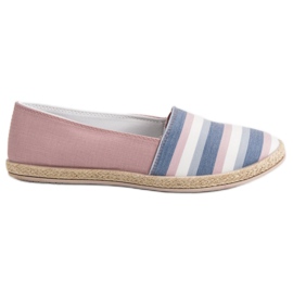 Sweet Shoes Slip a righe multicolore rosa