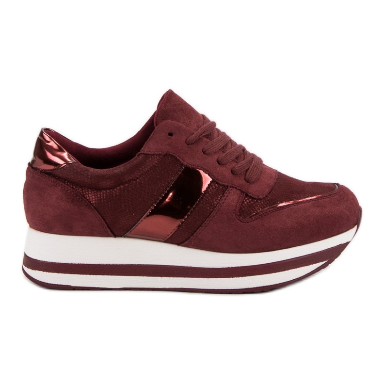 Bestelle Sneakers bordeaux alla moda multicolore rosso