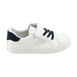 Sneakers con velcro Big Star 374107 bianco blu navy