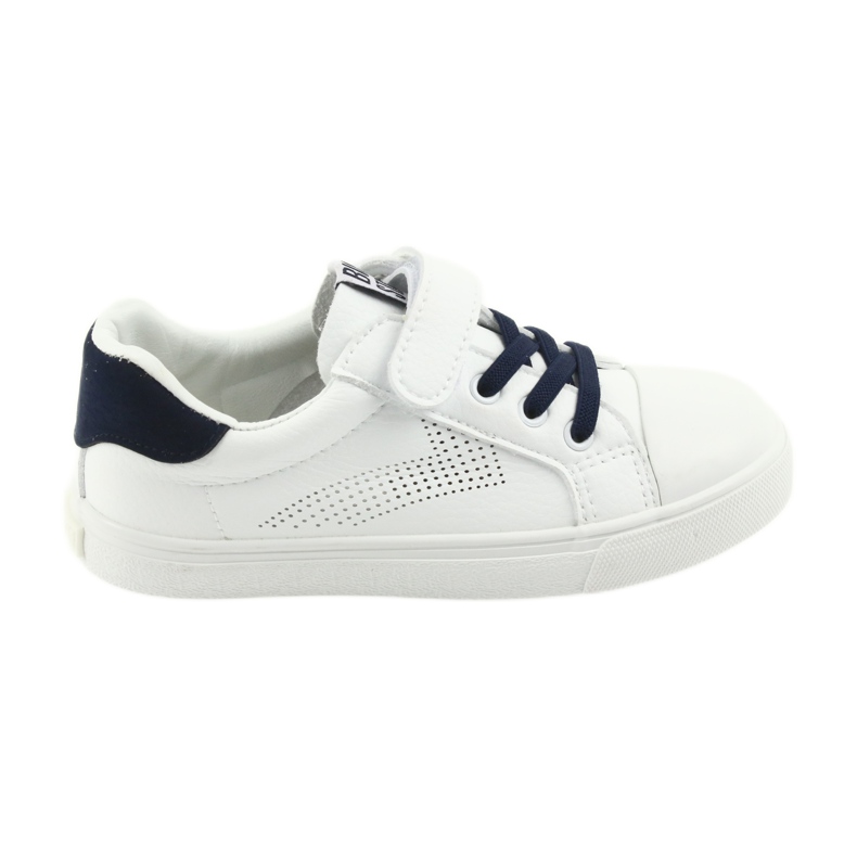 Sneakers con velcro Big Star 374107 bianca blu navy
