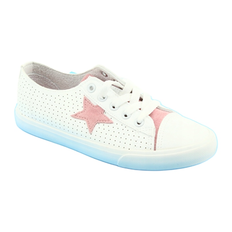 Big Star Sneaker da donna decorate con una stella 274691 bianca