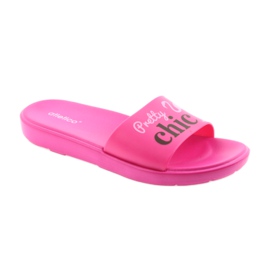 Pantofole da donna Flamingos Atletico nero rosa