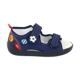 American Club Sandali ragazzi americani TEN27 pantofole a palla blu navy