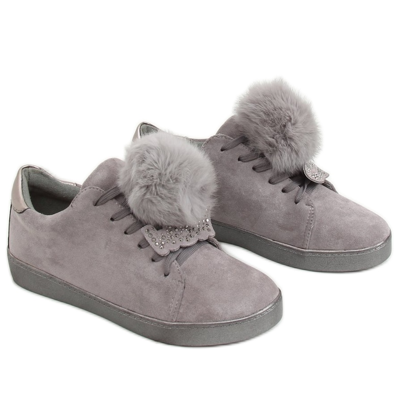 Sneakers da donna grigie 68-95 Grey grigio