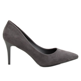 Stiletto grigio scamosciato grigio 100-828ES-1 Gray