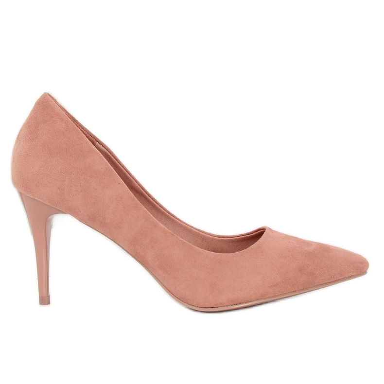 Tacchi alti in camoscio rosa 100-828ES-1 Rosa