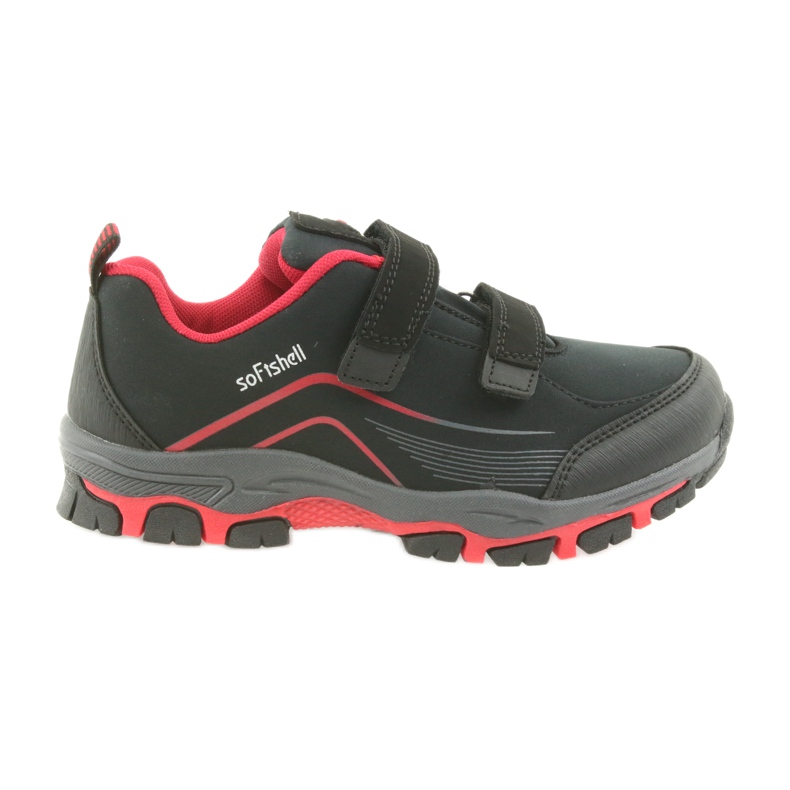 Scarpe sportive per bambini softshell ADI American Club WT09/19 nero rosso