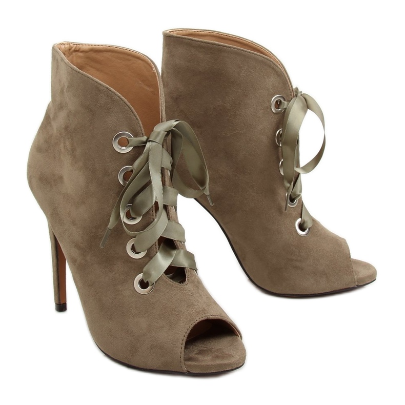 Scarpe verdi con le dita aperte 680-32 Verde