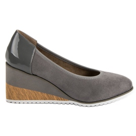 Filippo Pompe con zeppa leggera grigio