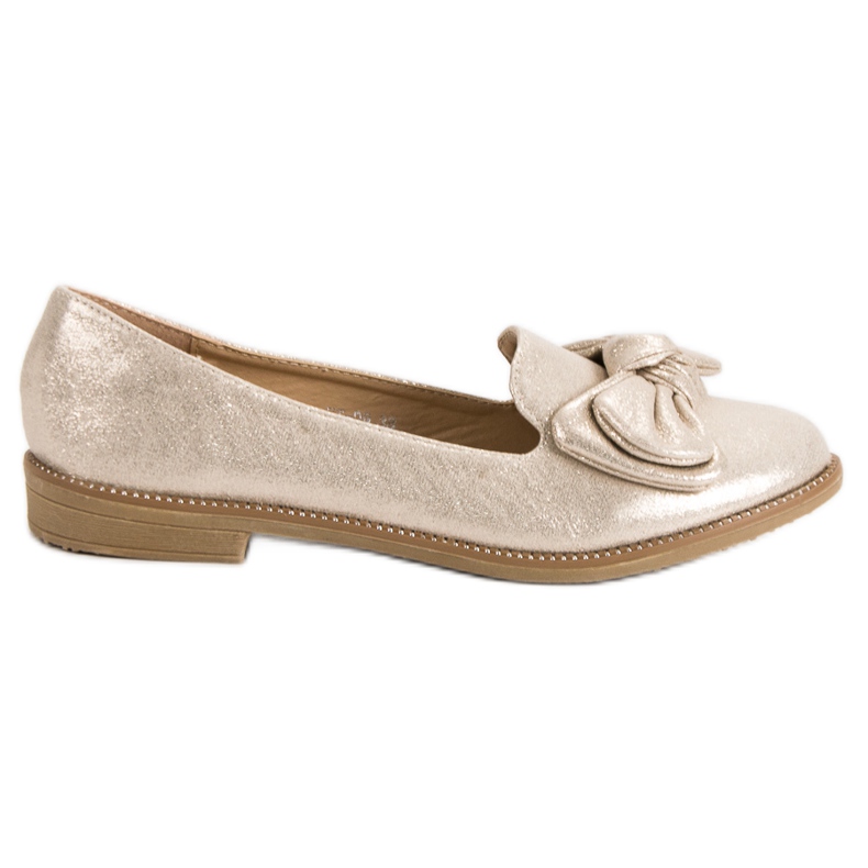 Forever Folie Ballerina Dorata Con Fiocco d'oro