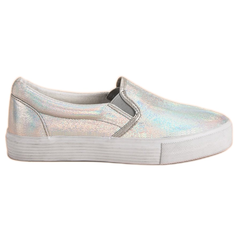 McKey Sneakers Slipony Con Effetto Holo grigio