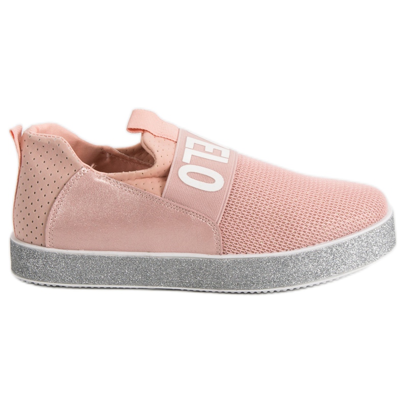 Bestelle Sneakers Slip-on Con Glitter rosa