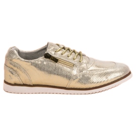 Filippo Scarpe in pelle dorata d'oro