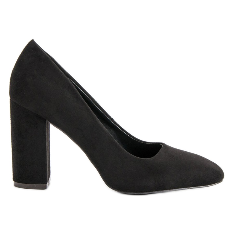 Sweet Shoes Décolleté in pelle scamosciata su un pilastro nero