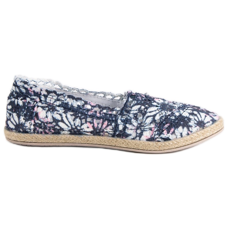 Sweet Shoes Slip in pizzo blu