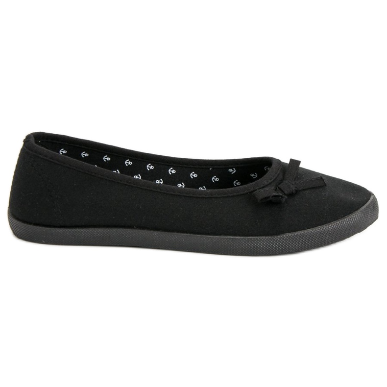 McKey Ballerina In Tessuto Con Fiocco nero