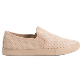 Sneakers Slip On in pelle scamosciata marrone