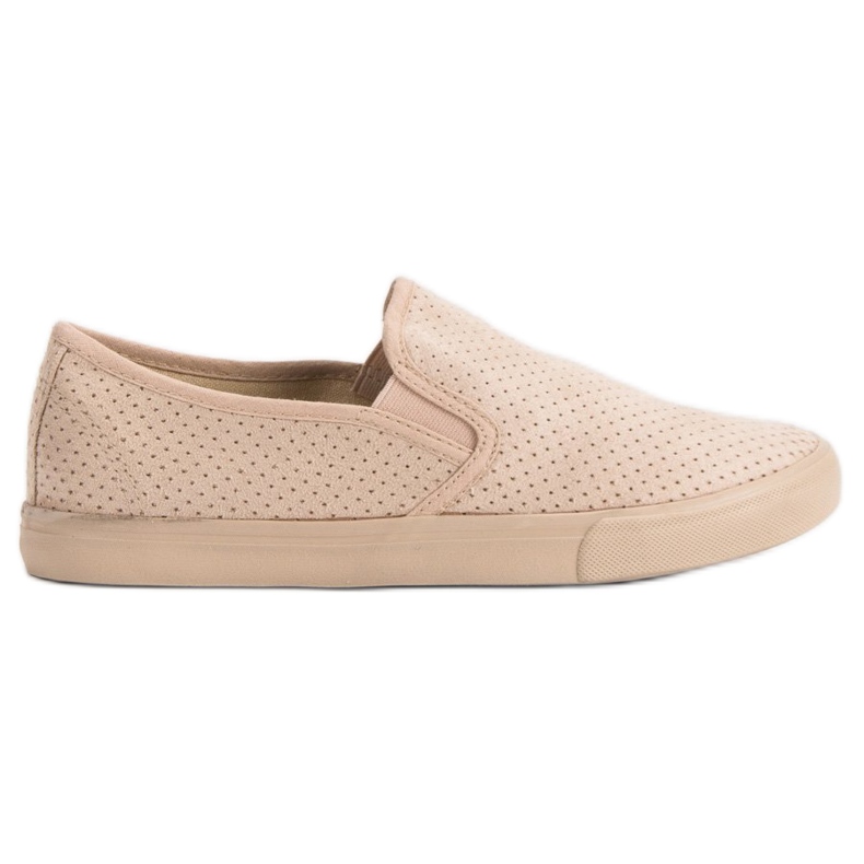 Sneakers Slip On in pelle scamosciata marrone