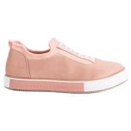 Ideal Shoes Sneakers senza lacci Lovelo rosa