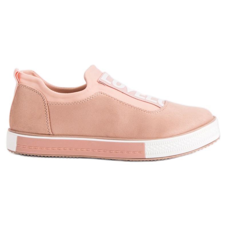 Ideal Shoes Sneakers senza lacci Lovelo rosa