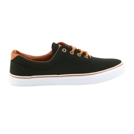 American Club Scarpe da uomo sneakers nere LH03 nero marrone