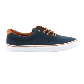 American Club Sneakers uomo blu navy LH03 marrone